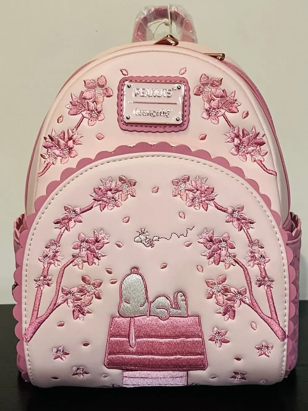 Loungefly Peanuts Snoopy Cherry Blossom Mini Backpack - Picture 1 of 6